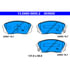 605600 by ATE BRAKE PRODUCTS - ATE Original Semi-Metallic Front Disc Brake Pad Set 605600 for Hyundai, Kia