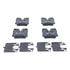 605608 by ATE BRAKE PRODUCTS - ATE Original Semi-Metallic Rear Disc Brake Pad Set 605608 for Lexus