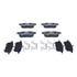ATE Brake Products 605605 Disc Brake Pad Set ATE Semi-Metallic Rear Disc Brake Pad Set 605605 for Ford, Lincoln, Mazda
