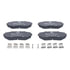 605606 by ATE BRAKE PRODUCTS - ATE Original Semi-Metallic Front Disc Brake Pad Set 605606 for Mazda