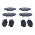 605617 by ATE BRAKE PRODUCTS - ATE Original Semi-Metallic Front Disc Brake Pad Set 605617 for Lexus, Toyota