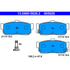605626 by ATE BRAKE PRODUCTS - ATE Original Semi-Metallic Rear Disc Brake Pad Set 605626 for INFINITI, Nissan