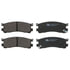 605625 by ATE BRAKE PRODUCTS - ATE Original Semi-Metallic Rear Disc Brake Pad Set 605625 for Mazda