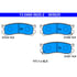 605625 by ATE BRAKE PRODUCTS - ATE Original Semi-Metallic Rear Disc Brake Pad Set 605625 for Mazda