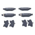 ATE Brake Products 605629 Disc Brake Pad Set ATE Original Semi-Metallic Rear Disc Brake Pad Set 605629 for Dodge, Jeep