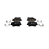 605645 by ATE BRAKE PRODUCTS - ATE Original Semi-Metallic Front Disc Brake Pad Set 605645 for Hyundai, Kia