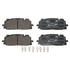 605678 by ATE BRAKE PRODUCTS - ATE Original Semi-Metallic Front Disc Brake Pad Set 605678 for Audi