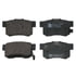 605711 by ATE BRAKE PRODUCTS - ATE Semi-Metallic Rear Disc Brake Pad Set 605711 for Acura, Honda, Isuzu