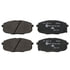 605742 by ATE BRAKE PRODUCTS - ATE Original Semi-Metallic Front Disc Brake Pad Set 605742 for Hyundai, Kia