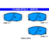 605742 by ATE BRAKE PRODUCTS - ATE Original Semi-Metallic Front Disc Brake Pad Set 605742 for Hyundai, Kia