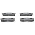 605744 by ATE BRAKE PRODUCTS - ATE Original Semi-Metallic Rear Disc Brake Pad Set 605744 for Lexus, Toyota
