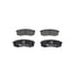 605744 by ATE BRAKE PRODUCTS - ATE Original Semi-Metallic Rear Disc Brake Pad Set 605744 for Lexus, Toyota