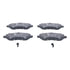 605760 by ATE BRAKE PRODUCTS - ATE Semi-Metallic Front Disc Brake Pad Set 605760 for Chrysler, Mitsubishi