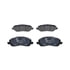 605760 by ATE BRAKE PRODUCTS - ATE Semi-Metallic Front Disc Brake Pad Set 605760 for Chrysler, Mitsubishi