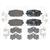 605762 by ATE BRAKE PRODUCTS - ATE Original Semi-Metallic Rear Disc Brake Pad Set 605762 for Fiat, Mazda