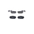 605762 by ATE BRAKE PRODUCTS - ATE Original Semi-Metallic Rear Disc Brake Pad Set 605762 for Fiat, Mazda
