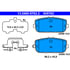 605762 by ATE BRAKE PRODUCTS - ATE Original Semi-Metallic Rear Disc Brake Pad Set 605762 for Fiat, Mazda