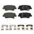 605786 by ATE BRAKE PRODUCTS - ATE Original Semi-Metallic Rear Disc Brake Pad Set 605786 for Hyundai, Kia