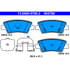 605786 by ATE BRAKE PRODUCTS - ATE Original Semi-Metallic Rear Disc Brake Pad Set 605786 for Hyundai, Kia