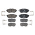 605797 by ATE BRAKE PRODUCTS - ATE Original Semi-Metallic Front Disc Brake Pad Set 605797 for Subaru