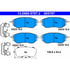 605797 by ATE BRAKE PRODUCTS - ATE Original Semi-Metallic Front Disc Brake Pad Set 605797 for Subaru