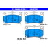 ATE Brake Products 605790 Disc Brake Pad Set ATE Original Semi-Metallic Rear Disc Brake Pad Set 605790 for Lexus