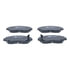 605818 by ATE BRAKE PRODUCTS - ATE Original Semi-Metallic Front Disc Brake Pad Set 605818 for Honda