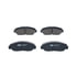 605818 by ATE BRAKE PRODUCTS - ATE Original Semi-Metallic Front Disc Brake Pad Set 605818 for Honda