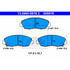 605818 by ATE BRAKE PRODUCTS - ATE Original Semi-Metallic Front Disc Brake Pad Set 605818 for Honda