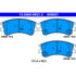 605821 by ATE BRAKE PRODUCTS - ATE Original Semi-Metallic Front Disc Brake Pad Set 605821 for Mazda
