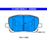 605846 by ATE BRAKE PRODUCTS - ATE Original Semi-Metallic Front Disc Brake Pad Set 605846 for Toyota