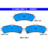 605841 by ATE BRAKE PRODUCTS - ATE Original Semi-Metallic Rear Disc Brake Pad Set 605841 for Nissan