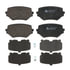 605857 by ATE BRAKE PRODUCTS - ATE Original Semi-Metallic Front Disc Brake Pad Set 605857 for Suzuki