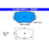 605857 by ATE BRAKE PRODUCTS - ATE Original Semi-Metallic Front Disc Brake Pad Set 605857 for Suzuki