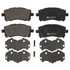 ATE Brake Products 605851 Disc Brake Pad Set ATE Original Semi-Metallic Front Disc Brake Pad Set 605851 for Subaru