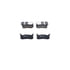 605865 by ATE BRAKE PRODUCTS - ATE Original Semi-Metallic Rear Disc Brake Pad Set 605865 for Mazda