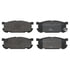605866 by ATE BRAKE PRODUCTS - ATE Original Semi-Metallic Rear Disc Brake Pad Set 605866 for Mazda