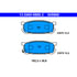 605866 by ATE BRAKE PRODUCTS - ATE Original Semi-Metallic Rear Disc Brake Pad Set 605866 for Mazda