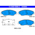 605896 by ATE BRAKE PRODUCTS - ATE Original Semi-Metallic Front Disc Brake Pad Set 605896 for Kia