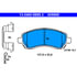 605895 by ATE BRAKE PRODUCTS - ATE Original Semi-Metallic Front Disc Brake Pad Set 605895 for Subaru