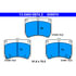605974 by ATE BRAKE PRODUCTS - ATE Semi-Metallic Front Disc Brake Pad Set 605974 for Ford, Mazda, Mercury