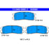 605980 by ATE BRAKE PRODUCTS - ATE Semi-Metallic Rear Disc Brake Pad Set 605980 for Chrysler, Mitsubishi