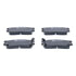 605981 by ATE BRAKE PRODUCTS - ATE Original Semi-Metallic Rear Disc Brake Pad Set 605981 for Eagle, Mitsubishi