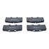 605992 by ATE BRAKE PRODUCTS - ATE Original Semi-Metallic Front Disc Brake Pad Set 605992 for Toyota