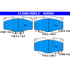 605992 by ATE BRAKE PRODUCTS - ATE Original Semi-Metallic Front Disc Brake Pad Set 605992 for Toyota