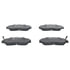 605982 by ATE BRAKE PRODUCTS - ATE Semi-Metallic Front Disc Brake Pad Set 605982 for Acura, Honda, Isuzu