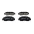 605982 by ATE BRAKE PRODUCTS - ATE Semi-Metallic Front Disc Brake Pad Set 605982 for Acura, Honda, Isuzu