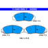 605982 by ATE BRAKE PRODUCTS - ATE Semi-Metallic Front Disc Brake Pad Set 605982 for Acura, Honda, Isuzu