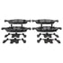 ATE Brake Products 607206 Disc Brake Pad Set ATE Original Semi-Metallic Front Disc Brake Pad Set 607206 for Jeep