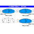 ATE Brake Products 607206 Disc Brake Pad Set ATE Original Semi-Metallic Front Disc Brake Pad Set 607206 for Jeep